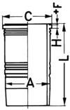 WILMINK GROUP cilindro įvorė WG1021685